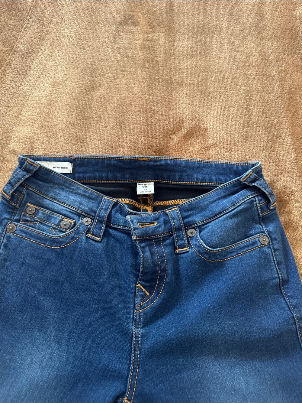 True Religion Women's Boot Cut Jeans in Classic Blue